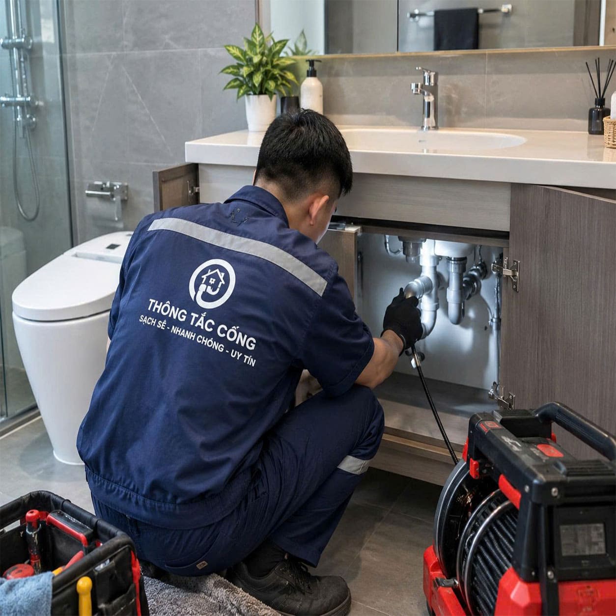 Thông tắc bồn cầu